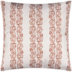 Paoletti Kalindi Stripe Outdoor Cushion Cover in Terracota