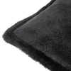 Plain Black Cushions - Kallu Faux Fur Cushion Cover Black furn.