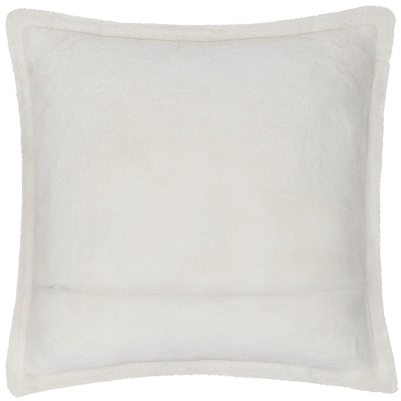 Plain White Cushions - Kallu Faux Fur Cushion Cover Ecru furn.