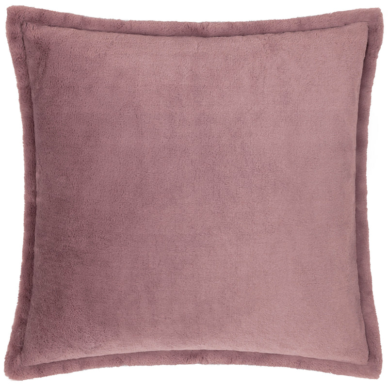 Plain Purple Cushions - Kallu Faux Fur Cushion Cover Mulberry furn.