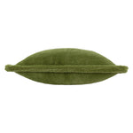 Plain Green Cushions - Kallu Faux Fur Cushion Cover Olive furn.