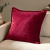 Plain Red Cushions - Kallu Faux Fur Cushion Cover Berry Furn