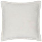 Plain White Cushions - Kallu Faux Fur Cushion Cover Ecru furn.