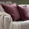 Plain Purple Cushions - Kallu Faux Fur Cushion Cover Mulberry furn.