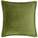 Plain Green Cushions - Kallu Faux Fur Cushion Cover Olive furn.