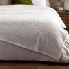 Plain Cream Throws - Kallu Double-Sided Faux-Fur Throw Ecru furn.