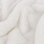 Plain Cream Throws - Kallu Double-Sided Faux-Fur Throw Ecru furn.