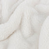 Plain Cream Throws - Kallu Double-Sided Faux-Fur Throw Ecru furn.