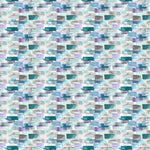 Voyage Maison Kampala Printed Cotton Fabric in Ocean