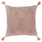 furn. Kantha Tufted Diamond Cushion Cover in Blush