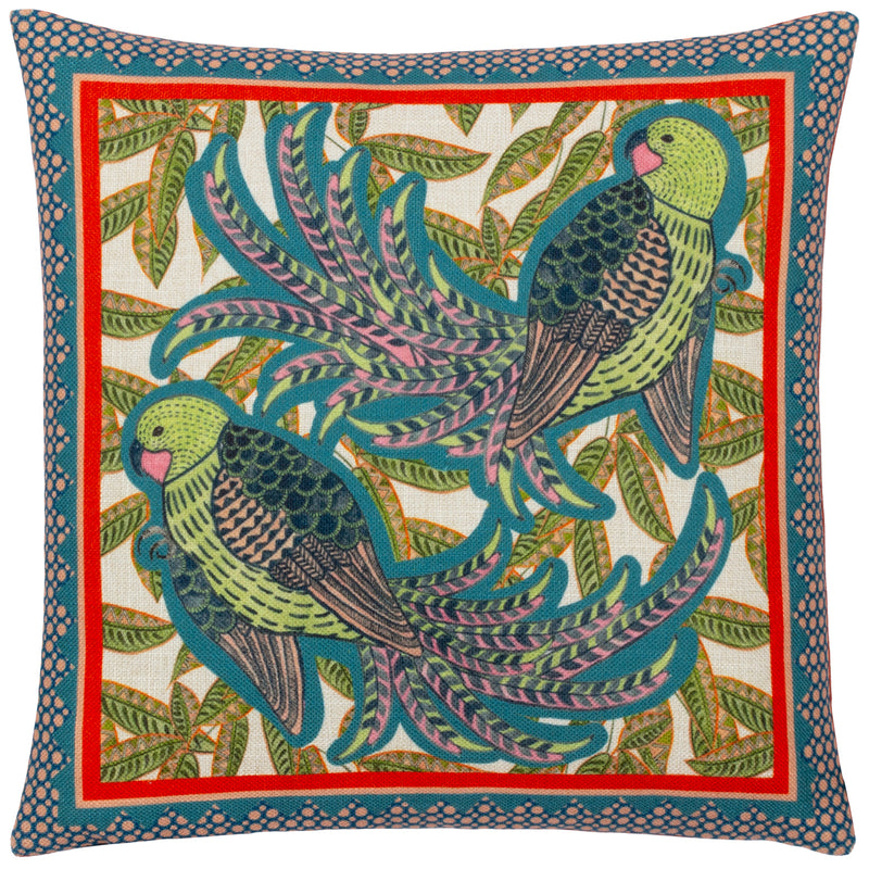 Animal Multi Cushions - Karasi Parrots Tropical Cushion Cover Multicolour Wylder