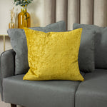 Ashley Wilde Kassaro Crushed Velvet Cushion Cover in Dijon