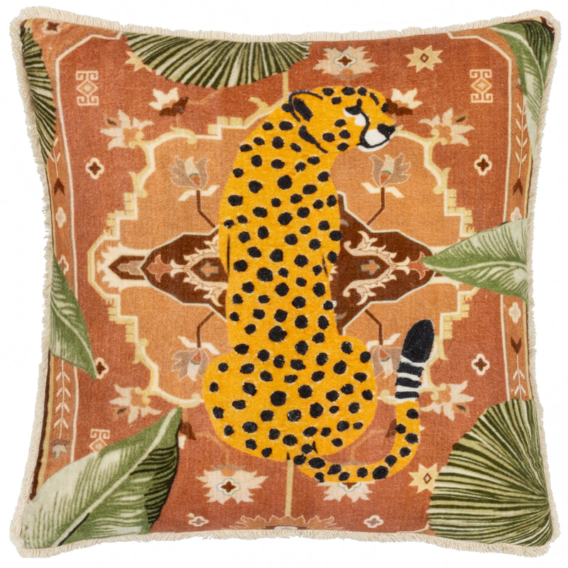  Cushions - Kilim Cheetah  Cushion Cover Terracotta furn.