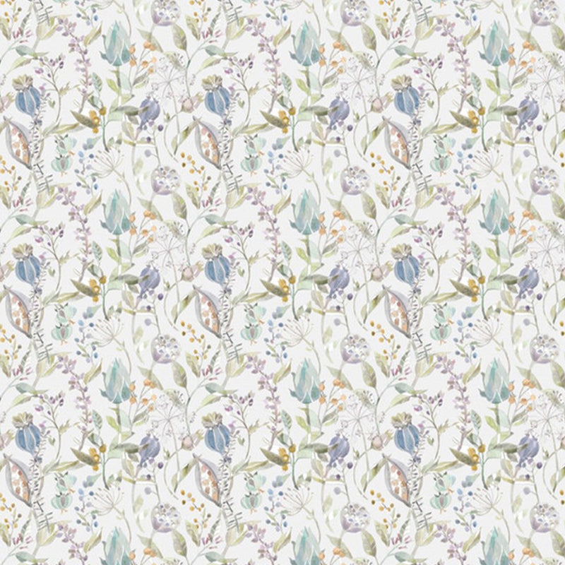 Voyage Maison Kelston Printed Cotton Fabric in Capri/Natural