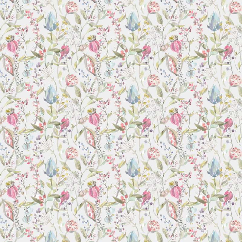 Voyage Maison Kelston Printed Cotton Fabric in Sorbet/Natural