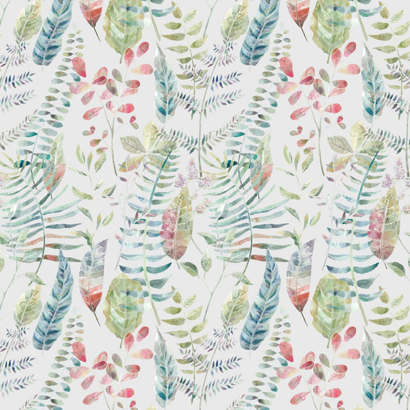 Voyage Maison Kenton Printed Cotton Fabric in Silver