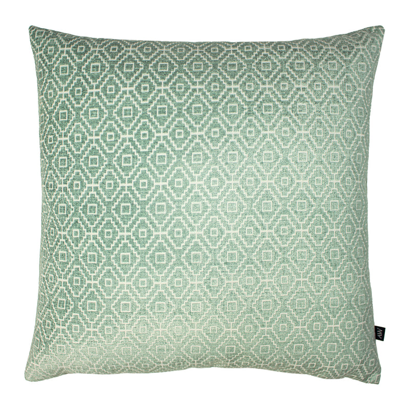 Ashley Wilde Kenza Chenille Woven Cushion Cover in Spa/Eau De Nil