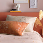 furn. Kindred Abstract Faces Duvet Cover Set in Apricot