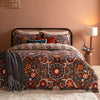 Floral Blue Bedding  - Kinfolk Printed Reversible Duvet Cover Set Denim Blue Furn