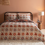 Floral Blue Bedding  - Kinfolk Printed Reversible Duvet Cover Set Denim Blue Furn