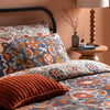 Floral Blue Bedding  - Kinfolk Printed Reversible Duvet Cover Set Denim Blue Furn