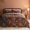 Floral Blue Bedding  - Kinfolk Printed Reversible Duvet Cover Set Denim Blue Furn