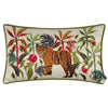 Wylder Kali Jungle Tiger Cushion Cover in Ivory