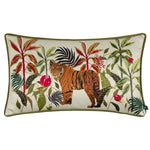 Wylder Kali Jungle Tiger Cushion Cover in Ivory