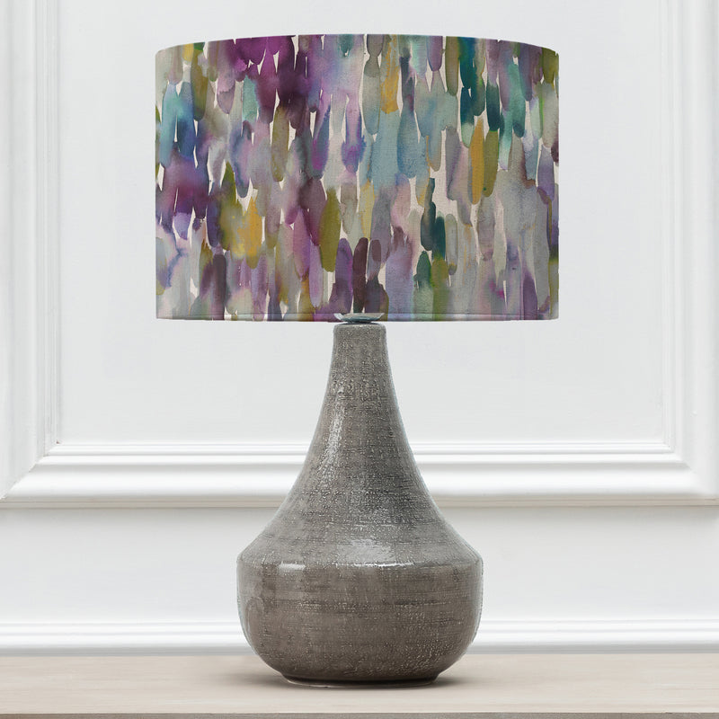 Abstract Grey Lighting - Azima Eva & Agri Complete Table Lamp Grey/Indigo Voyage Maison