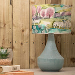 Animal Blue Lighting - Buttermere Eva & Agri Complete Table Lamp Teal/Linen Voyage Maison