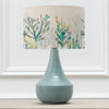 Abstract Blue Lighting - Agri  & Coral Reef Eva  Complete Table Lamp Teal/Cobalt Voyage Maison