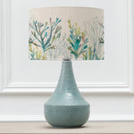 Abstract Blue Lighting - Agri  & Coral Reef Eva  Complete Table Lamp Teal/Cobalt Voyage Maison