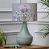 Floral Blue Lighting - Elysium Eva & Agri Complete Table Lamp Teal/Sapphire Voyage Maison