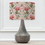 Floral Grey Lighting - Varys Eva & Agri Complete Table Lamp Grey/Russet Voyage Maison