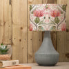 Floral Grey Lighting - Varys Eva & Agri Complete Table Lamp Grey/Russet Voyage Maison