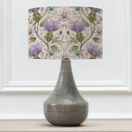 Floral Grey Lighting - Varys Eva & Agri Complete Table Lamp Grey/Violet Voyage Maison