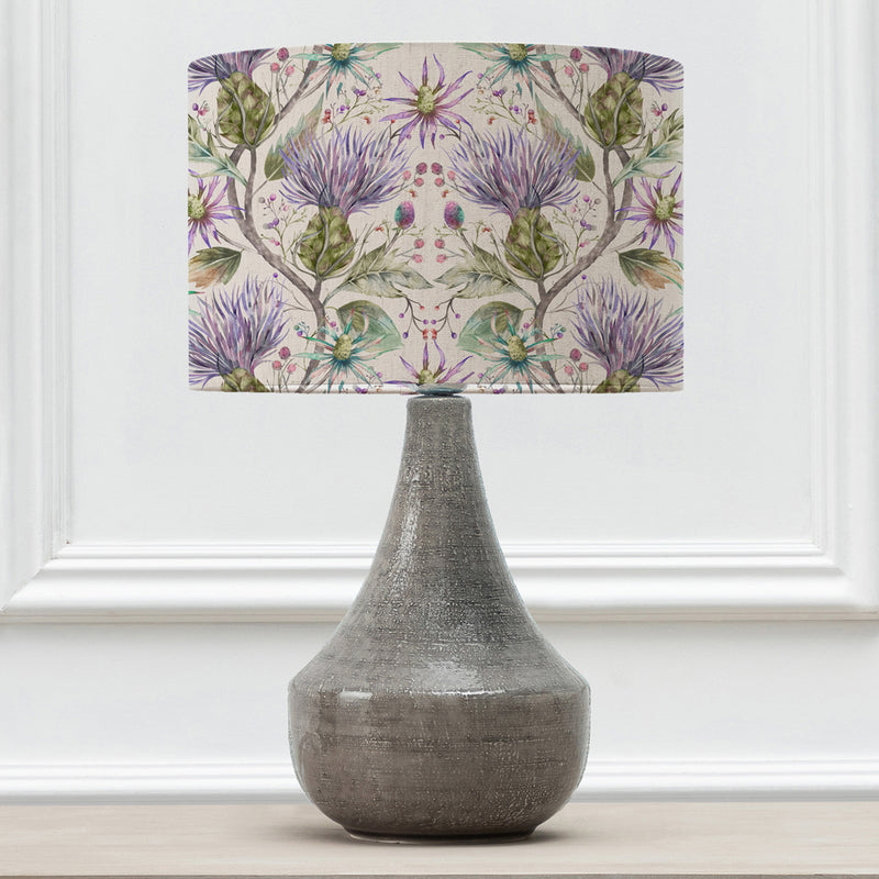 Floral Grey Lighting - Agri  & Varys Eva  Complete Table Lamp Grey/Violet Voyage Maison