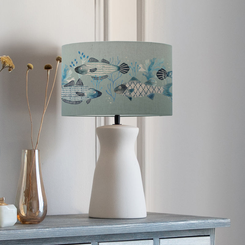 Animal White Lighting - Barbeau Eva & Albury Complete Table Lamp Ecru/Seafoam Voyage Maison