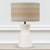 Abstract White Lighting - Mesa Eva & Albury Complete Table Lamp Ecru/Sand Voyage Maison