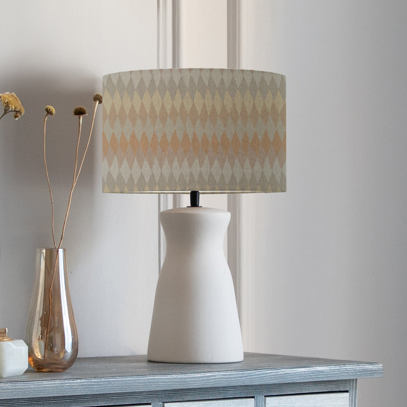 Abstract White Lighting - Mesa Eva & Albury Complete Table Lamp Ecru/Sand Voyage Maison