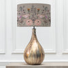 Floral Gold Lighting - Allegra  & Ahura Eva  Complete Table Lamp Glass/Bronze Voyage Maison