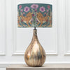 Floral Gold Lighting - Allegra  & Baghdev Eva  Complete Table Lamp Glass/Iris Voyage Maison