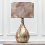 Abstract Gold Lighting - Monet Eva & Allegra Complete Table Lamp Glass/Amber Voyage Maison