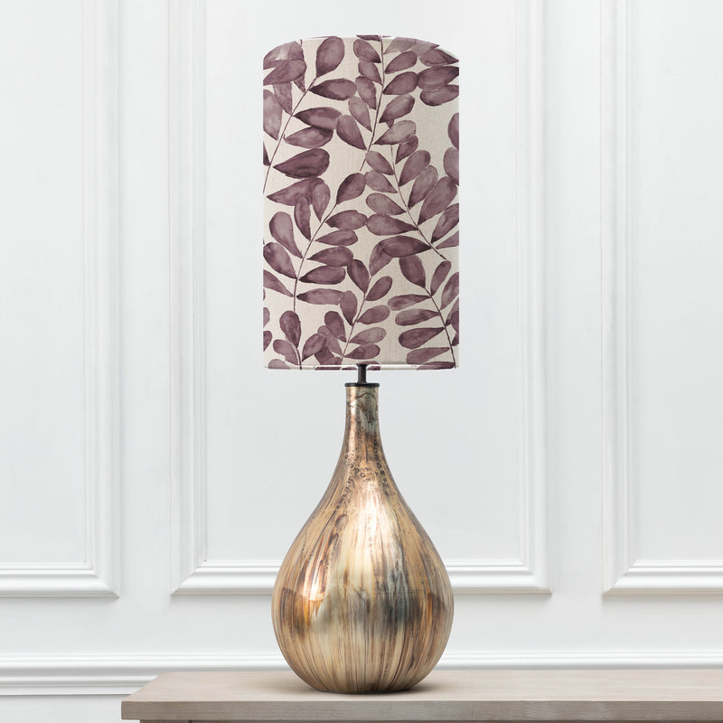 Floral Gold Lighting - Rowan Anna & Allegra Complete Table Lamp Glass/Dusk Additions