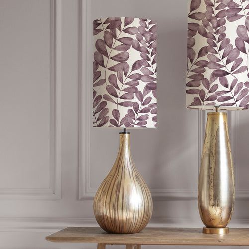 Floral Gold Lighting - Rowan Anna & Allegra Complete Table Lamp Glass/Dusk Additions