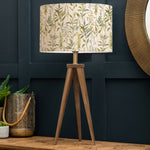 Floral Green Lighting - Aberduna Eva & Aratus Complete Table Lamp Linen Voyage Maison