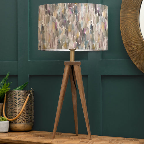 Abstract Brown Lighting - Aratus  & Azima Eva  Complete Table Lamp Nut/Ironstone Voyage Maison