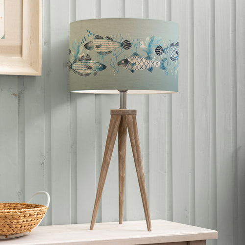 Animal Grey Lighting - Aratus  & Barbeau Eva  Complete Table Lamp Grey/Seafoam Voyage Maison