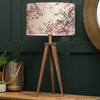 Floral Brown Lighting - Aratus  & Brushwood Eva  Complete Table Lamp Nut/Blossom Darren Woodhead