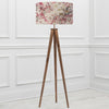 Floral Brown Lighting - Brushwood Eva & Aratus Complete Floor Lamp Nut/Blossom Darren Woodhead